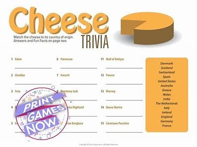 Download Printable Rules for the Cheese Game to Enjoy with Friends and Family
